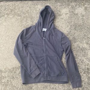 flag and anthem men’s large hoodie (slate, purple blue grey)